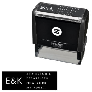 Ultramoderne neutrale Hochzeit Permastempel