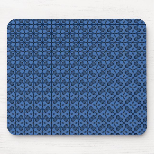Ultramoderne Retro Mousepad, Royal Blue Mousepad (Vorne)
