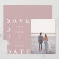 ultramodernes Layout Foto Save the Date