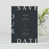 Ultramodernes Layout Save the Date