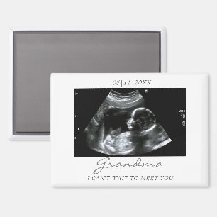 Ultraschall-Baby-Enthüllungsankündigung Oma Magnet