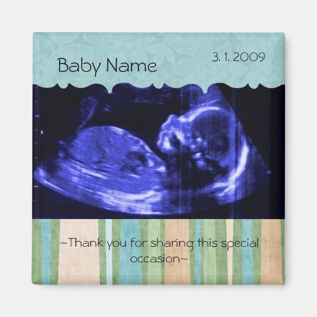Ultraschall-Bluebaby Magnet (Vorne)