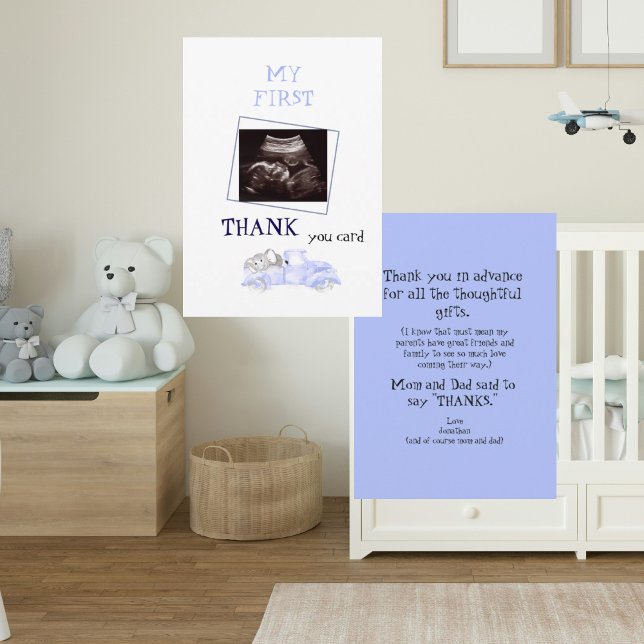 Ultraschall dank Babysicht Dankeskarte (Von Creator hochgeladen)
