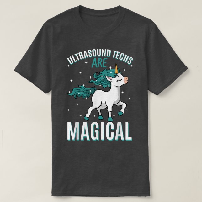 Ultraschallprüfgeräte sind zauberhafter Unicorn-Te T-Shirt (Design vorne)