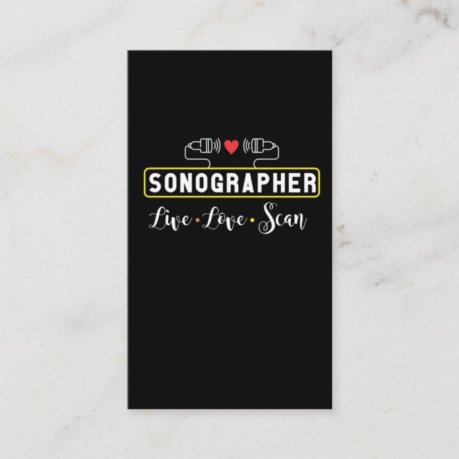 Ultraschallsonographie Visitenkarte (Vorderseite)