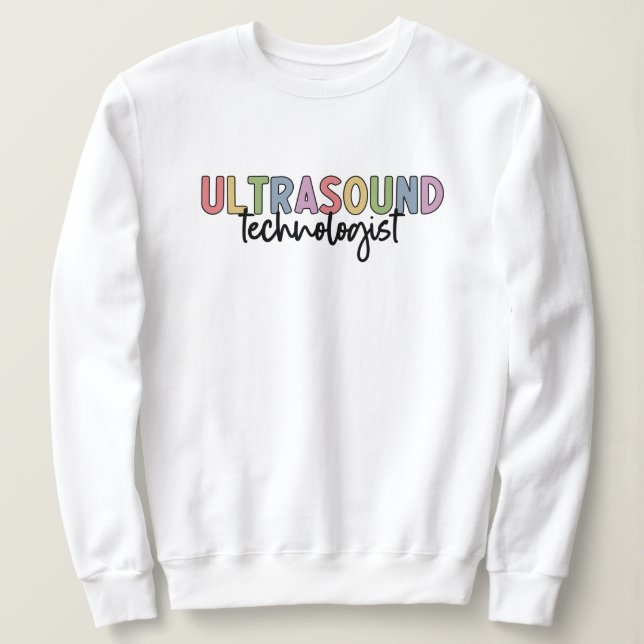 Ultraschalltechnologin | Ultrasound Tech Geschenke Sweatshirt (Design vorne)