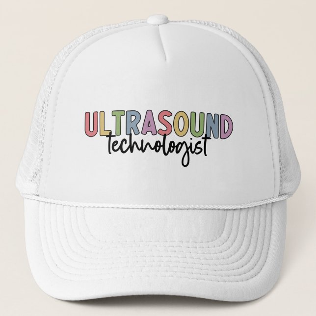 Ultraschalltechnologin | Ultrasound Tech Geschenke Truckerkappe (Vorderseite)
