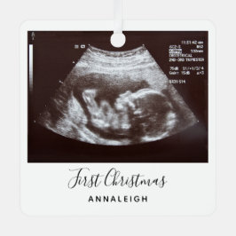 Ultrasound Foto Erster Weihnachtsfeiertag Ornament Aus Metall