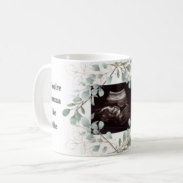Ultrasound Foto Foliage Bester Vater je neutral Kaffeetasse (Vorderseite Links)