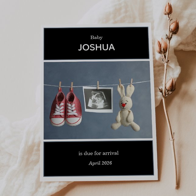 Ultrasound Photo Pregnancy Announcement Card Einladung (Von Creator hochgeladen)