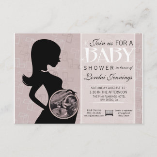 Ultrasound Picture Baby Shower Einladung