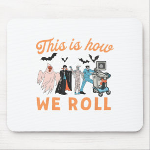 Ultrasound Tech Ghosts Vascular Tech Sonographe H Mousepad