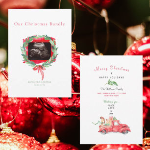 Ultrasound Watercolor Truck Weihnachtsjunge