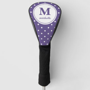 Ultraviolett Golf DOT personalisiertes Monogramm Headcover
