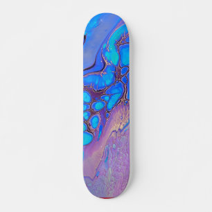 Ultraviolett-helles Abstraktes Marmor Kunst Skateboard