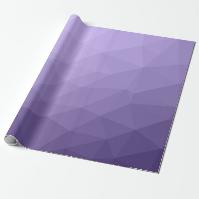 Ultraviolett lila geometrisches Messmuster Geschenkpapier (Ungerollt)