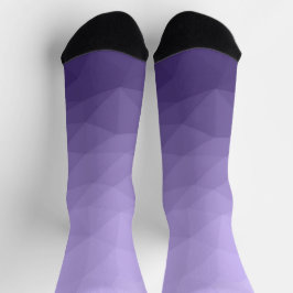 Ultraviolett lila geometrisches Messmuster Socken