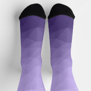 Ultraviolett lila geometrisches Messmuster Socken