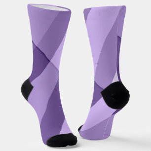 Ultraviolett lila, moderne geometrische Linien Socken