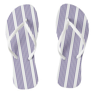 Ultraviolett und weiß, fünf Streifen Flip Flops