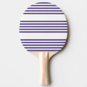 Ultraviolett und weiß, fünf Streifen Tischtennis Schläger