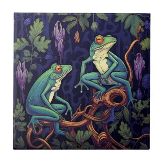 Ultraviolette Froschsäule (Sumpfkollektion) Fliese