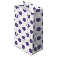 Ultraviolette Polka-Punkte auf weiß
