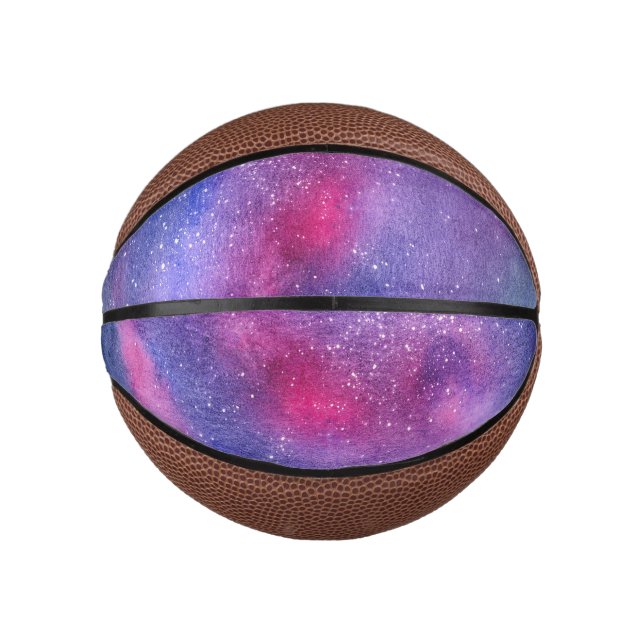 Ultraviolettgalaxie Mini Basketball (Vorderseite)