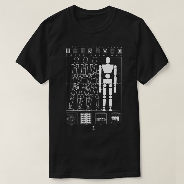 ULTRAVOX - DREI IN EINEN klassischen T - Shirt (Design vorne)