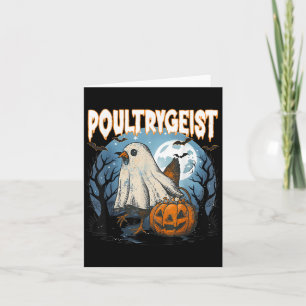 Ultrygeist Funny Halloween Chicken Ghost Kostüm P Karte