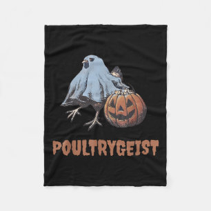 Ultrygeist Halloween Hühnenghost Fleecedecke
