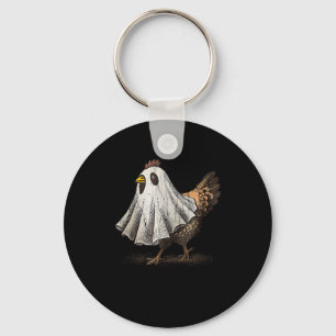 Ultrygeist Huhn, Hühner-Geist, Lustiges Halloween Schlüsselanhänger