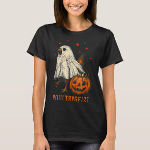 Ultrygeist Lustiger Halloween-Hühner-Geist-Kostüm T-Shirt