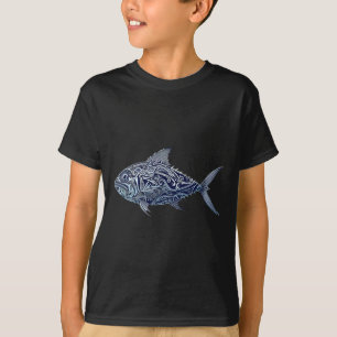 Ulua Fishing Native Hawaiian — Hawaiian Tribyl 1 T-Shirt