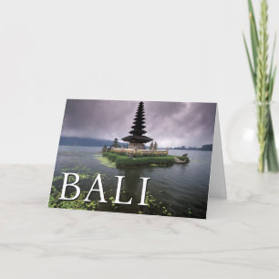 Ulun Danu-Tempel   Bali, Indonesien Geburtstag Karte