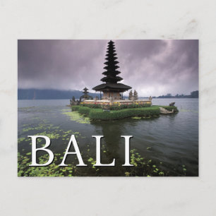 Ulun Danu Temple Bali, Indonesien Geburtstag Postkarte