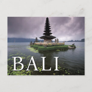 Ulun Danu Temple   Bali, Indonesien Postkarte