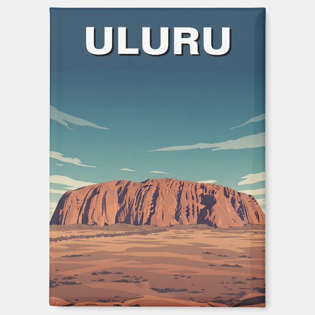 Uluru Australia Travel Magnet (Vorderseite)