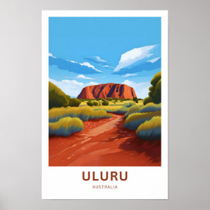 Uluru Australia Travel Print Poster
