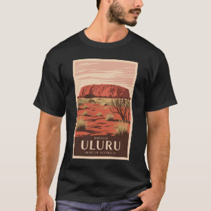Uluru Australien Reise Kunst Vintage T-Shirt