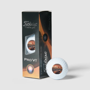 Uluru "Ayers Rock" Australia Oil Paint, Golfball