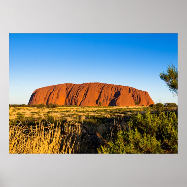 Uluru Ayers Rock in Australien Poster (Vorne)