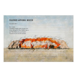 Uluru, Ayers Rock Poster