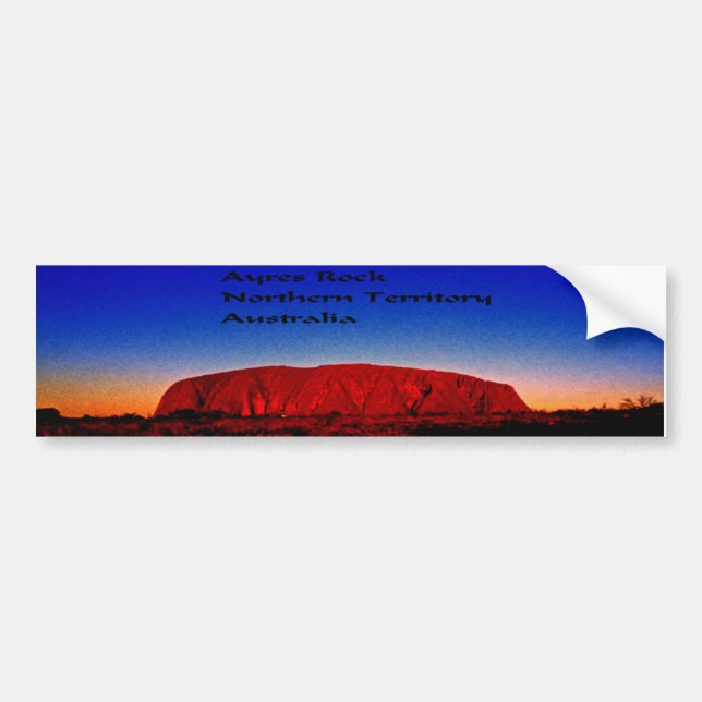 Uluru, eingeborener heiliger Standort Autoaufkleber (Vorne)