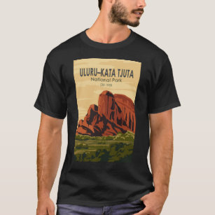 Uluru-Kata Tjuta Nationalpark Australien Vintag T-Shirt