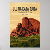 Uluru-Kata Tjuta Nationalpark Australien Vintage