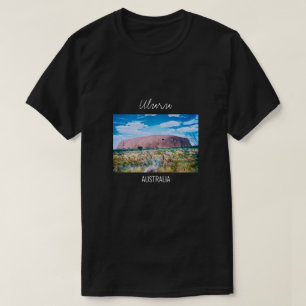 Uluru Sonnenaufgang Zentralaustralien Reise T-Shirt
