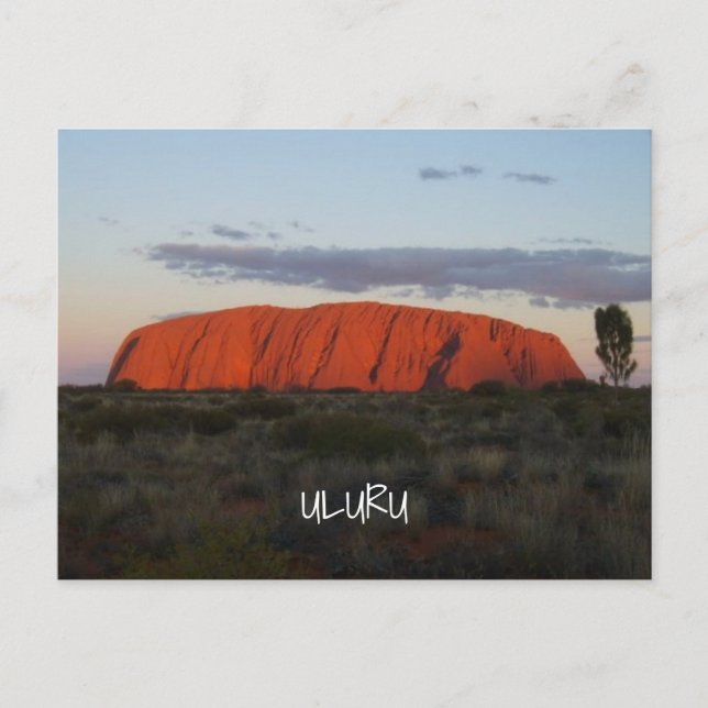 Uluru Sunset Ayers Rock Australia Postcard Postkarte (Vorderseite)