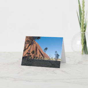 Uluru und Wüste schlicht Dankeskarte