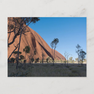 Uluru und Wüste schlicht Postkarte